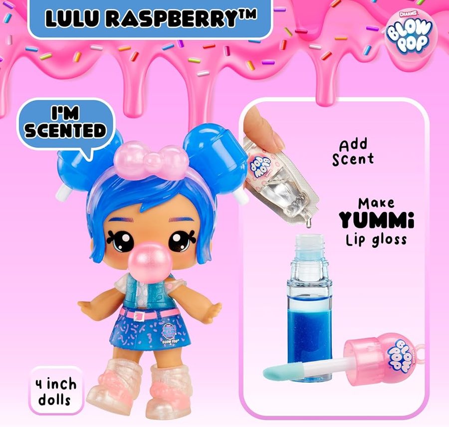 Yummiland Blue Raspberry Blow Pop Lip Gloss Doll photo 4