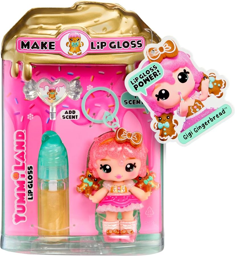 Yummiland Holiday Gigi Gingerbread Lip Gloss Doll photo 5
