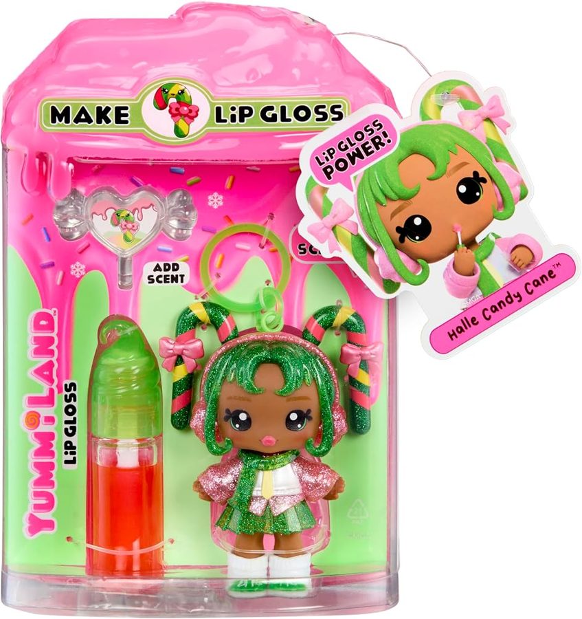 Yummiland Holiday Halle Candy Cane Lip Gloss Doll photo 5