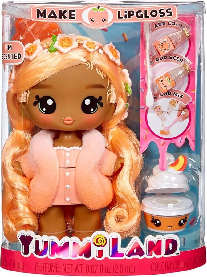 Yummiland Large Doll Piper Peach with Lip Gloss Pet photo 2