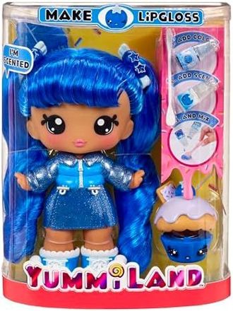 Yummiland Large Doll Rory Blueberry with Lip Gloss Pet